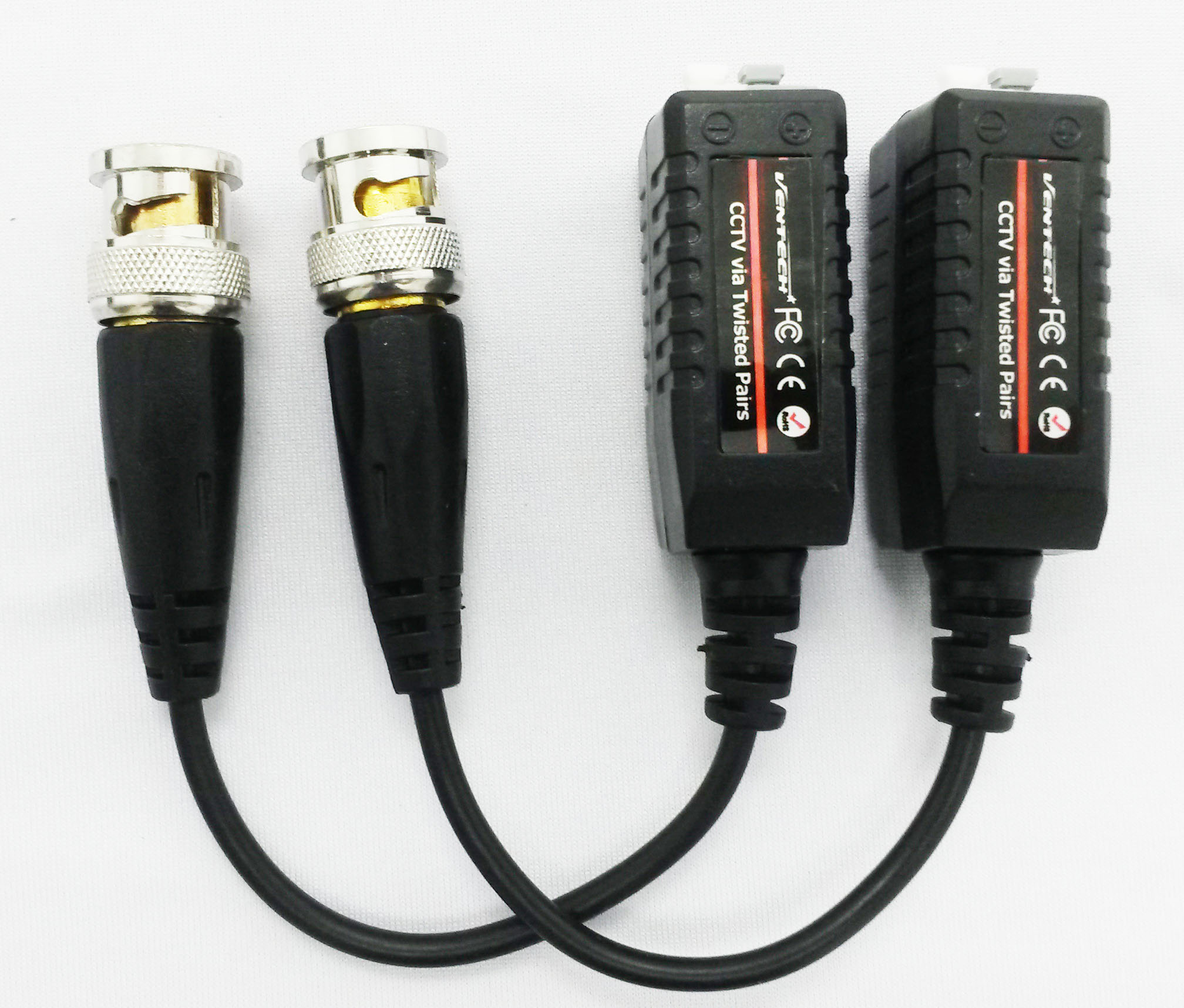Ventech VT-T200 — Push-terminal video balun